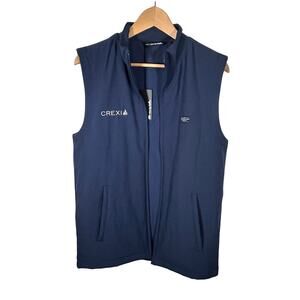 Travis Matthew Mood Indigo Interlude Puffer Vest Size Small NWT Company Logo